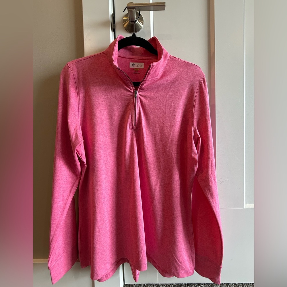 Greg Norman Pink Quarter Zip Women's Top